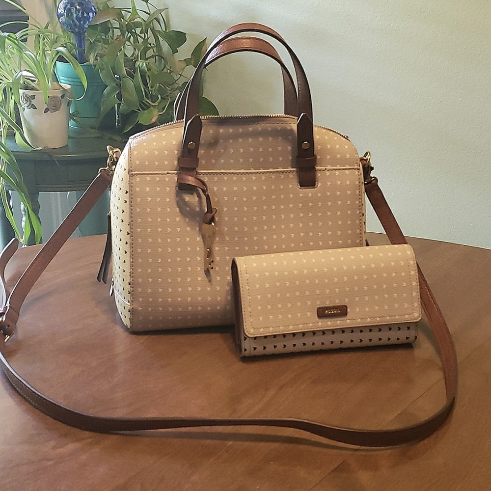 Fossil purse and matching wallet